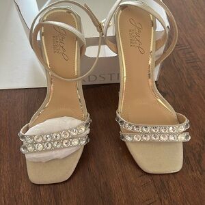 Badgley Mischka beaded heel-NEW